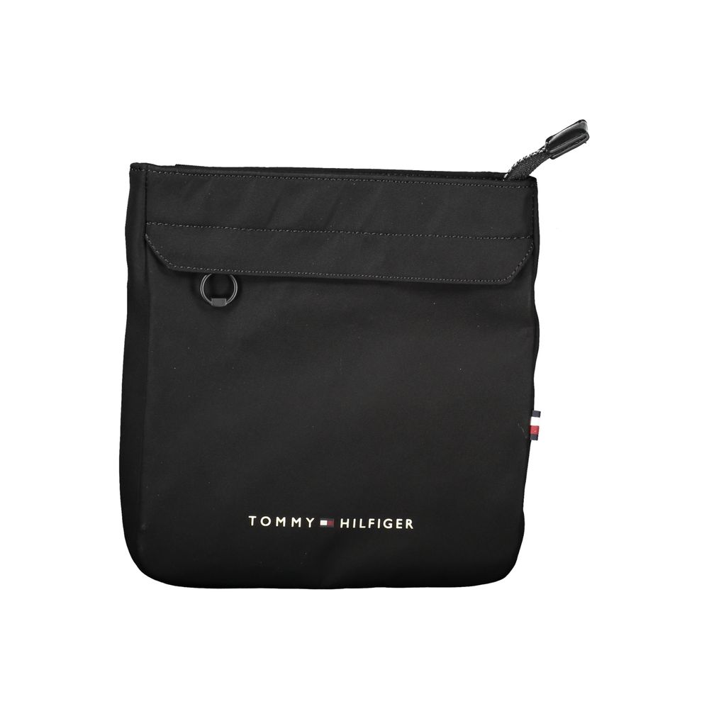 Tommy Hilfiger Black Polyester Men Shoulder Bag $190.00 Tommy Hilfiger Luzworld