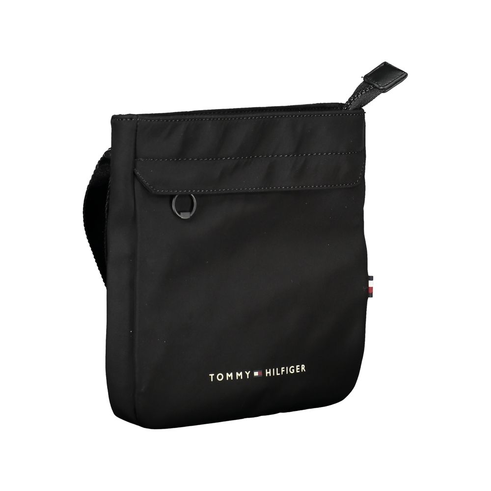 Tommy Hilfiger Black Polyester Men Shoulder Bag $190.00 Tommy Hilfiger Luzworld