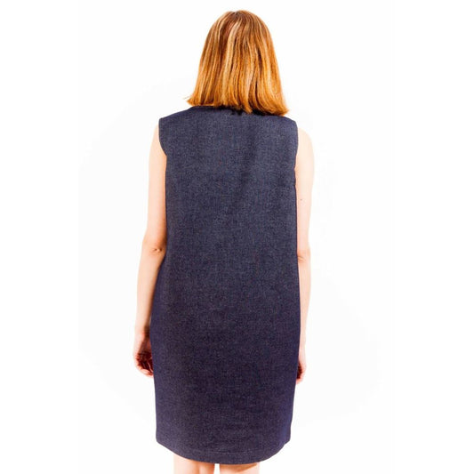 Love Moschino Blue Cotton Women Dress $651.00 Love Moschino Luzworld