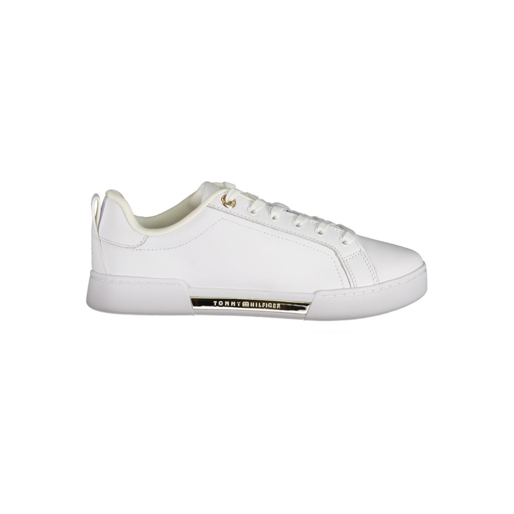 Tommy Hilfiger Chic White Lace-Up Sneakers with Contrast Detail $271.00 Tommy Hilfiger Luzworld