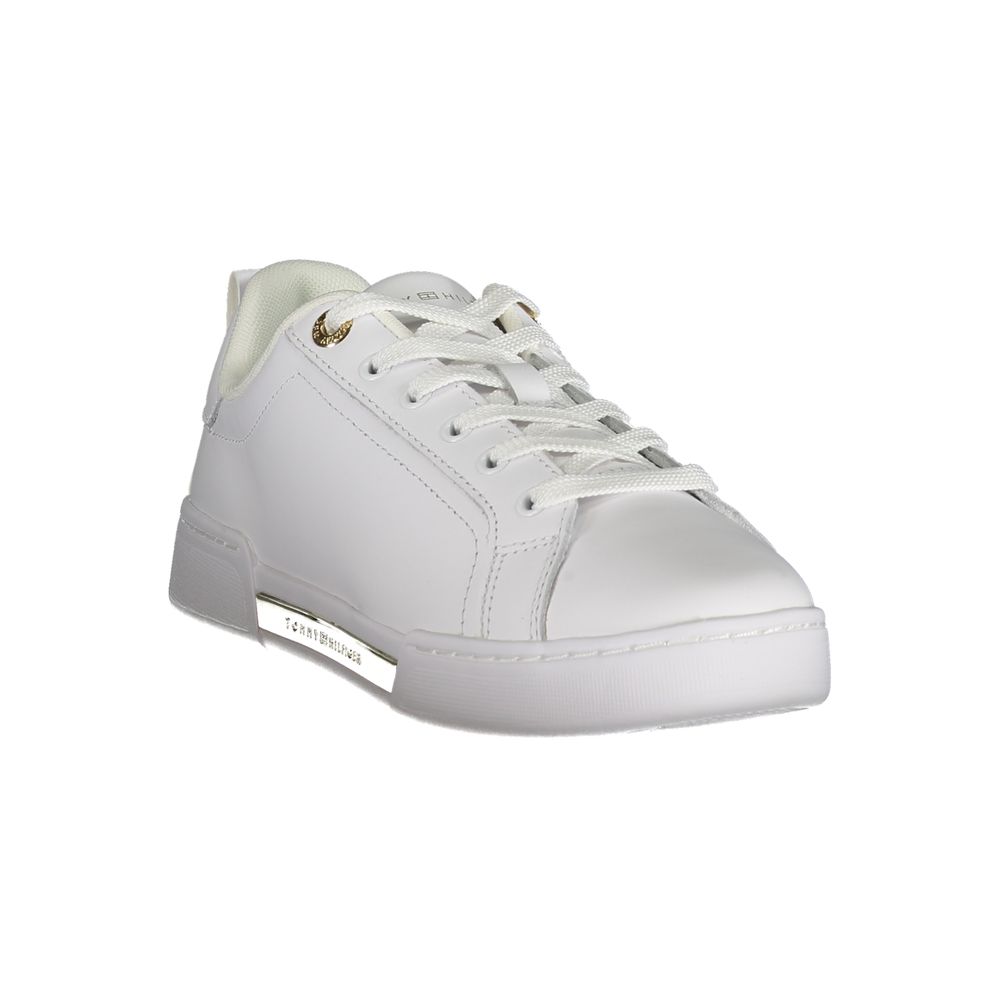 Tommy Hilfiger Chic White Lace-Up Sneakers with Contrast Detail $271.00 Tommy Hilfiger Luzworld