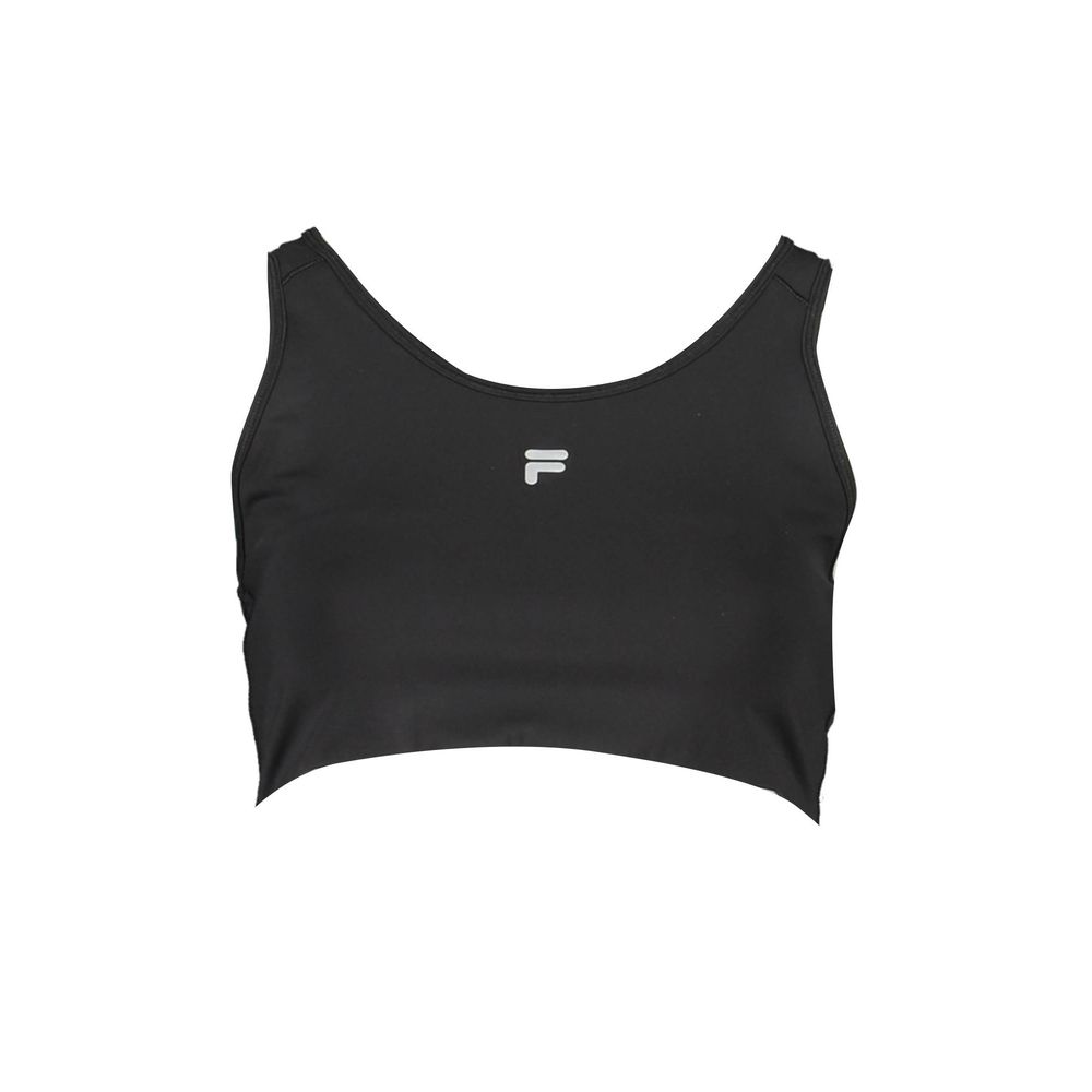 Fila Black Polyester Women Sports Bra $133.00 Fila Luzworld
