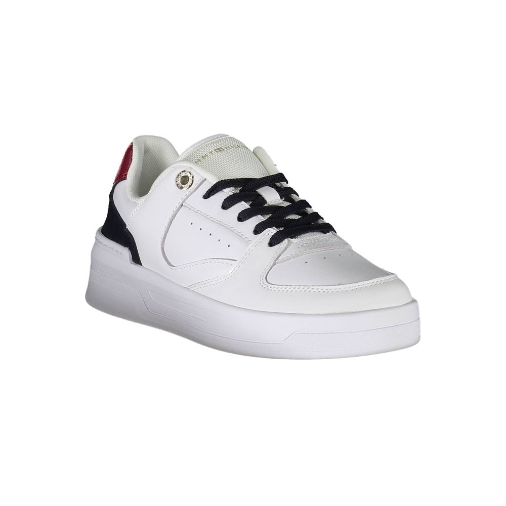 Tommy Hilfiger White Leather Women Sneaker $271.00 Tommy Hilfiger Luzworld