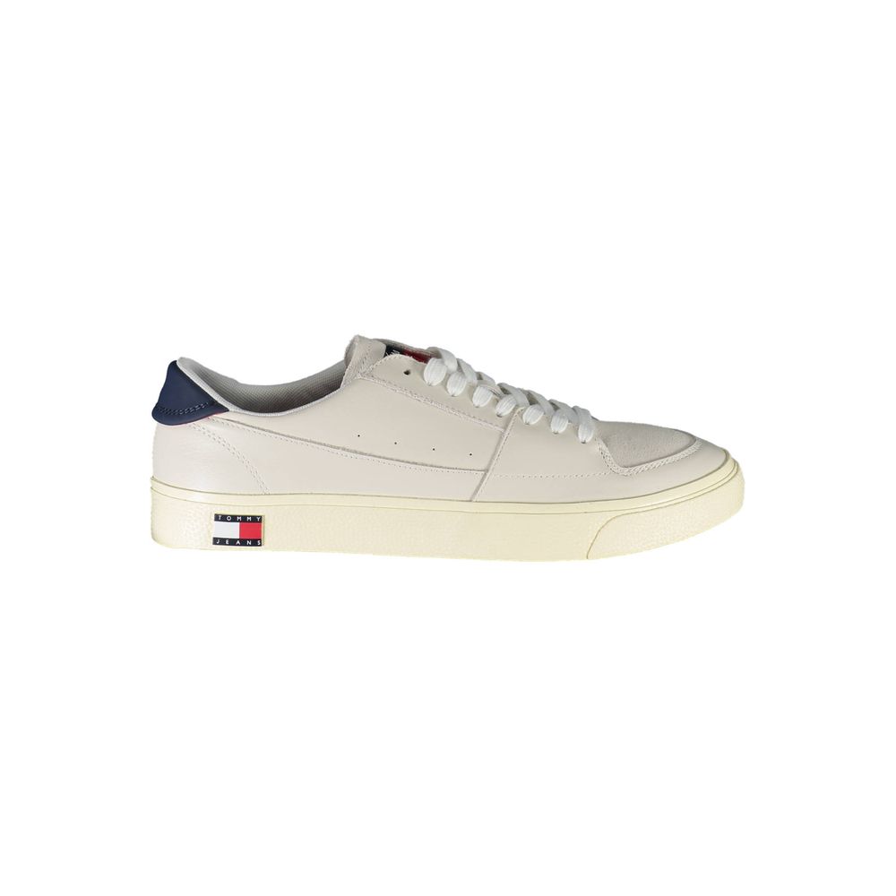 Tommy Hilfiger White Leather Men Sneaker $255.00 Tommy Hilfiger Luzworld