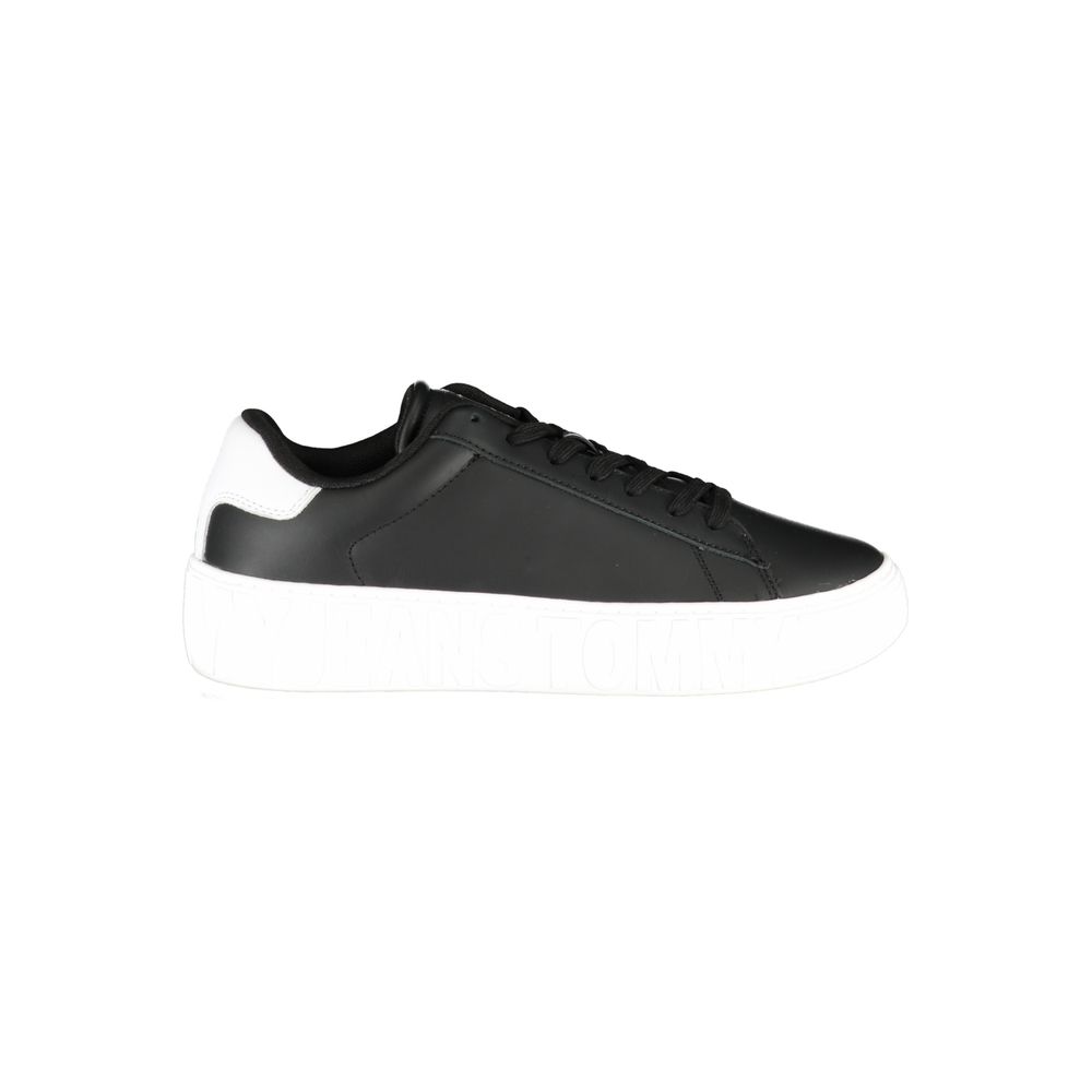 Tommy Hilfiger Black Polyethylene Men Sneaker $255.00 Tommy Hilfiger Luzworld