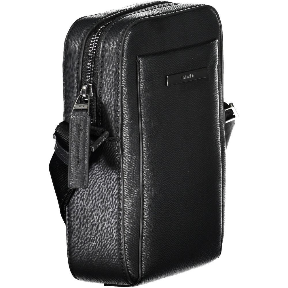 Calvin Klein Elegant Black Shoulder Bag with Sleek Detailing $217.00 Calvin Klein Luzworld