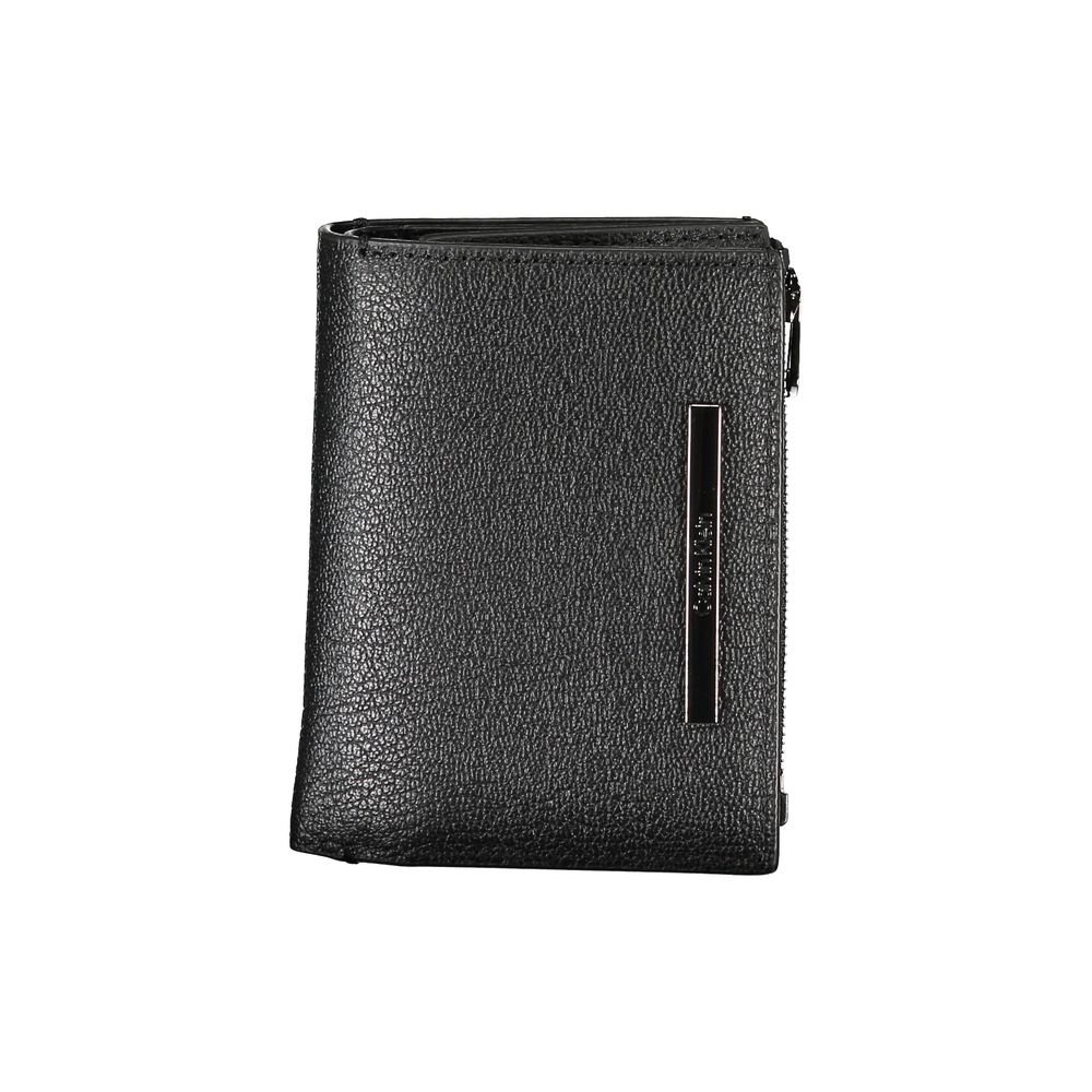 Calvin Klein Sleek Black Leather Wallet with Coin Purse $217.00 Calvin Klein Luzworld