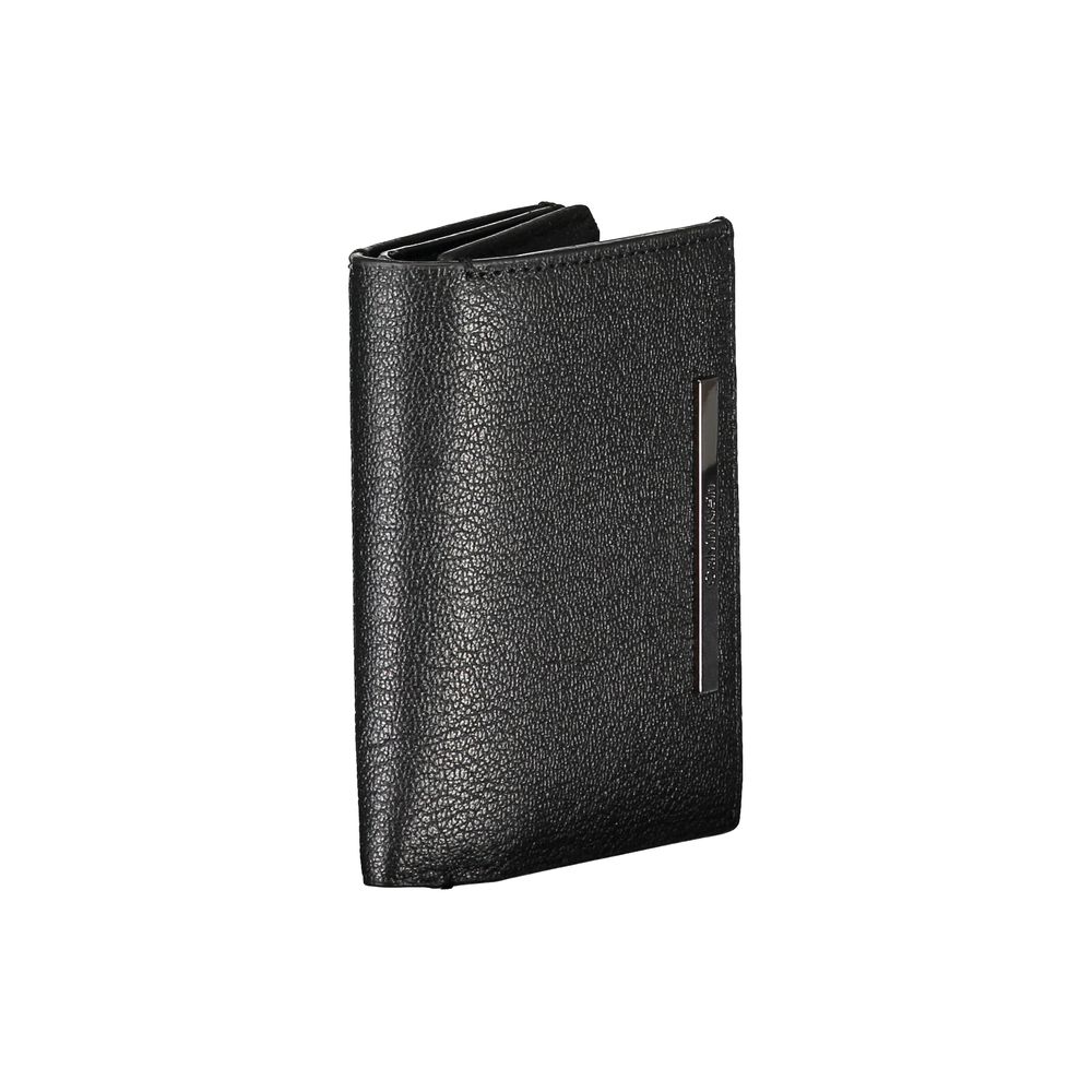 Calvin Klein Sleek Black Leather Wallet with Coin Purse $217.00 Calvin Klein Luzworld