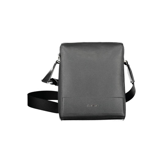 Calvin Klein Black Polyester Mens Shoulder Bag $246.00 Calvin Klein Luzworld