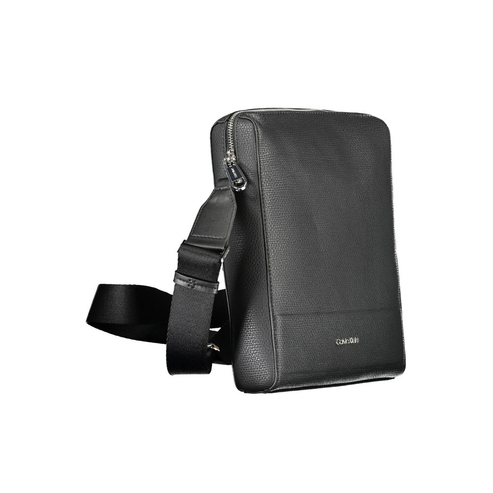 Calvin Klein Black Polyester Mens Shoulder Bag $246.00 Calvin Klein Luzworld