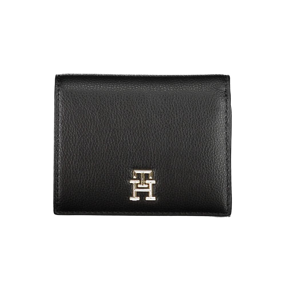 Tommy Hilfiger Black Polyethylene Women Wallet $181.00 Tommy Hilfiger Luzworld