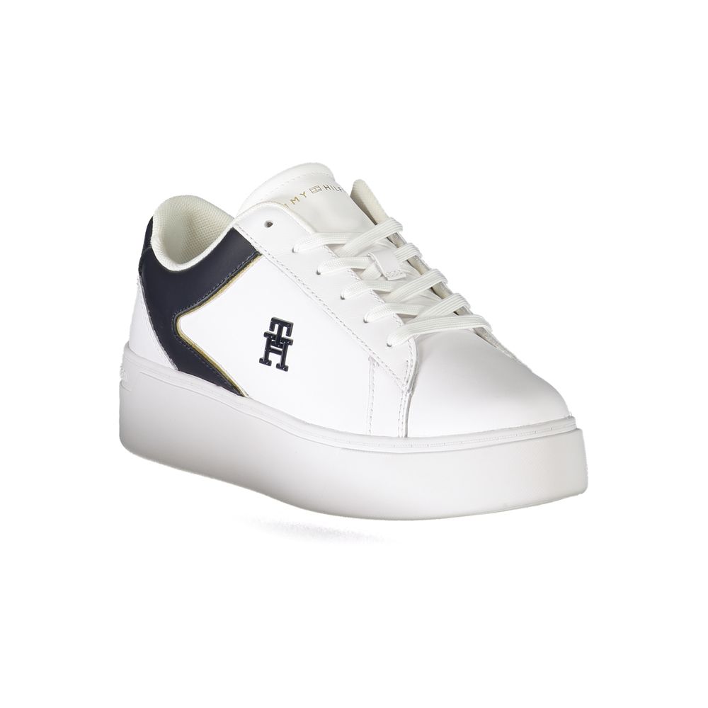Tommy Hilfiger White Polyester Sneaker $271.00 Tommy Hilfiger Luzworld