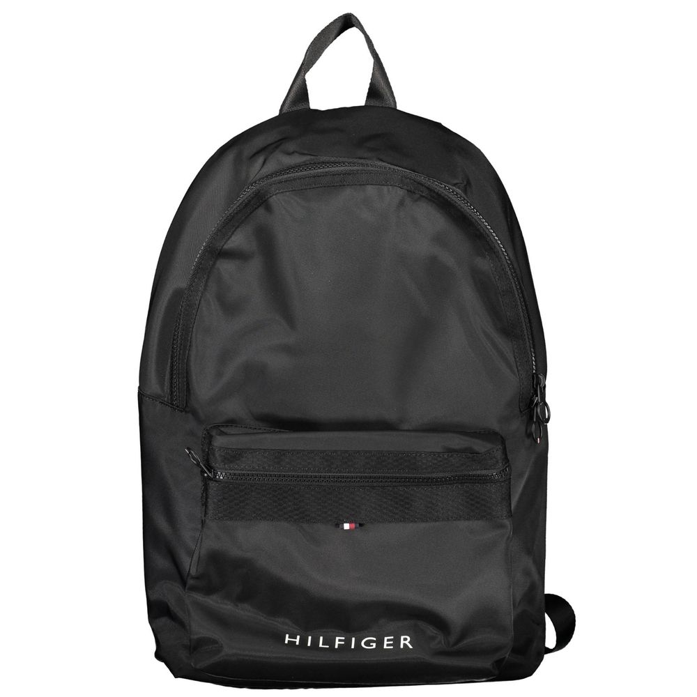 Tommy Hilfiger Black Polyester Men Backpack $254.00 Tommy Hilfiger Luzworld