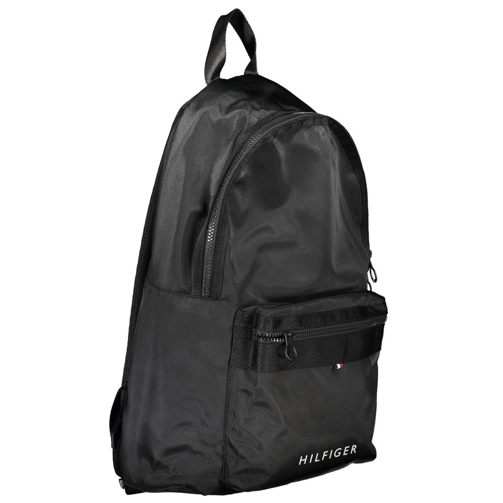 Tommy Hilfiger Black Polyester Men Backpack $254.00 Tommy Hilfiger Luzworld