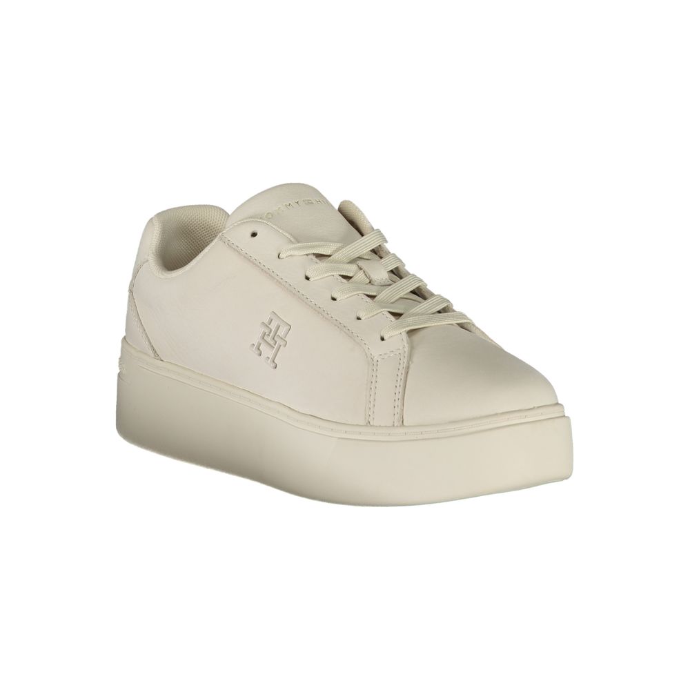 Tommy Hilfiger White Polyester Sneaker $286.00 Tommy Hilfiger Luzworld