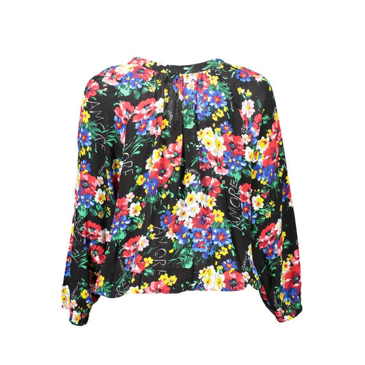 Desigual Black Viscose Women Top $161.00 Desigual Luzworld