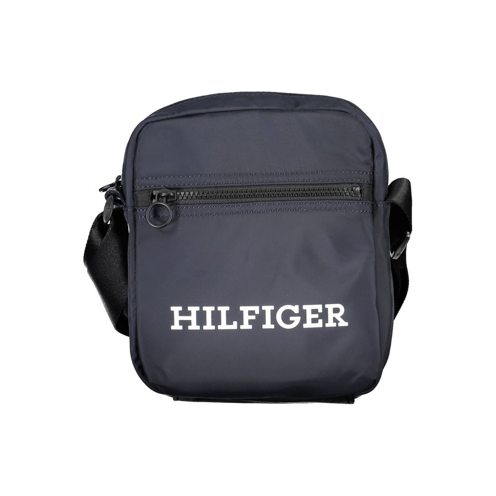 Tommy Hilfiger Blue Polyester Men Shoulder Bag $206.00 Tommy Hilfiger Luzworld