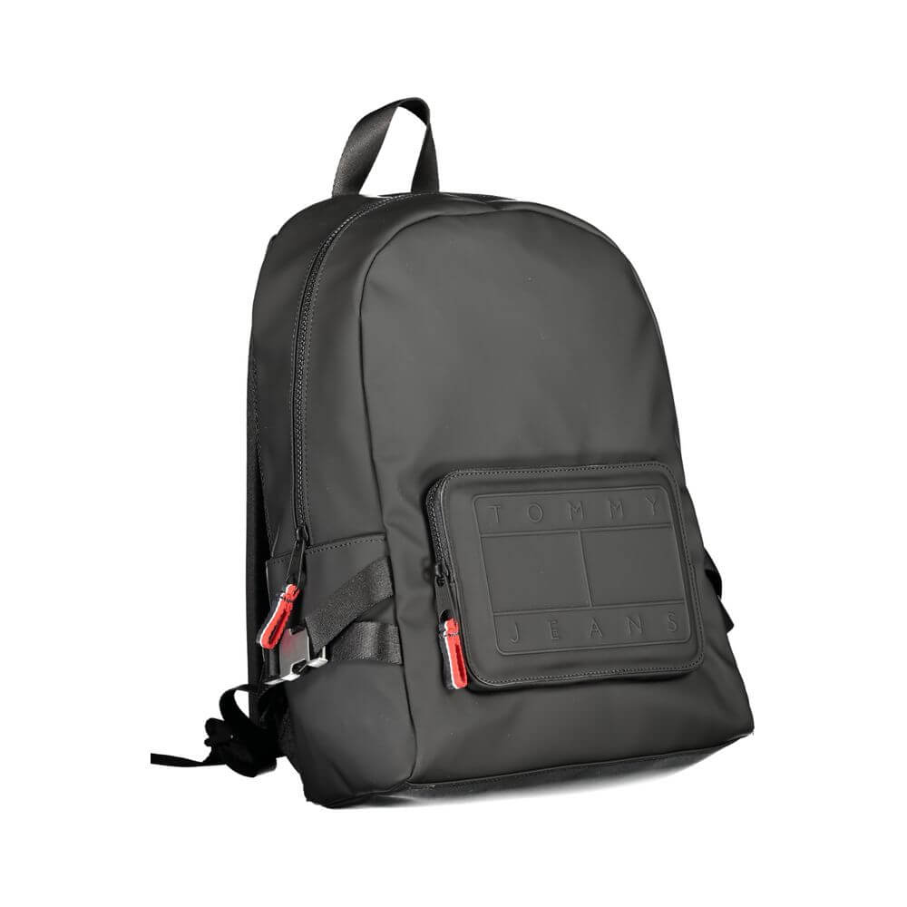 Tommy Hilfiger Black Polyester Backpack $255.00 Tommy Hilfiger Luzworld