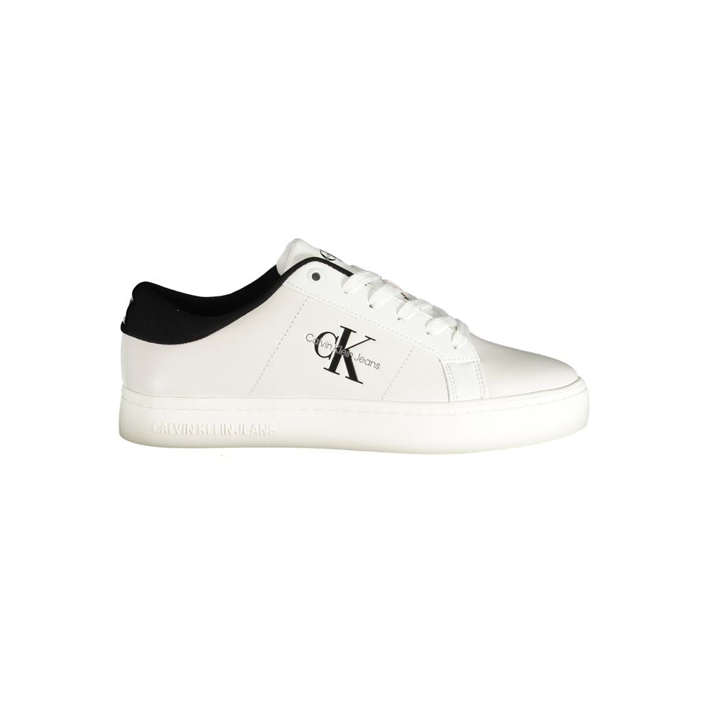 Calvin Klein White Polyester Sneaker $240.00 Calvin Klein Luzworld