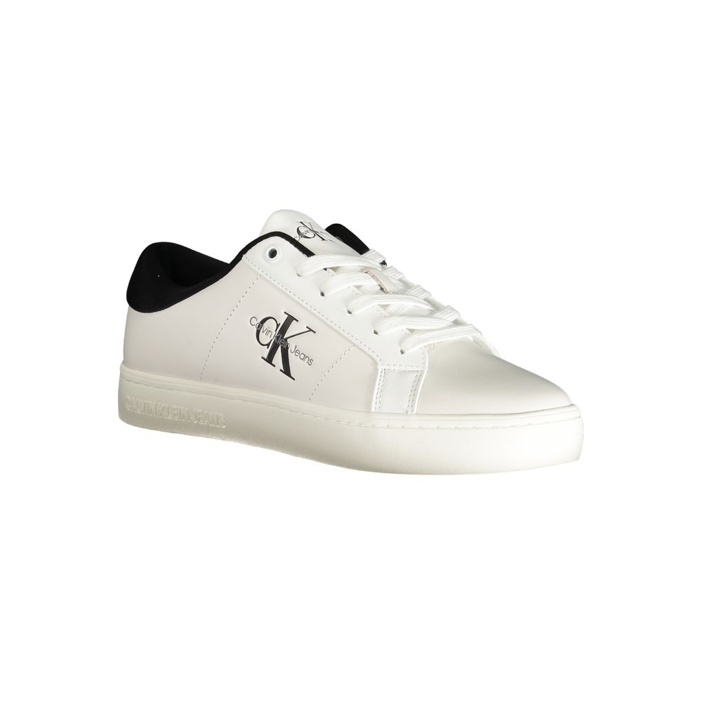 Calvin Klein White Polyester Sneaker $240.00 Calvin Klein Luzworld
