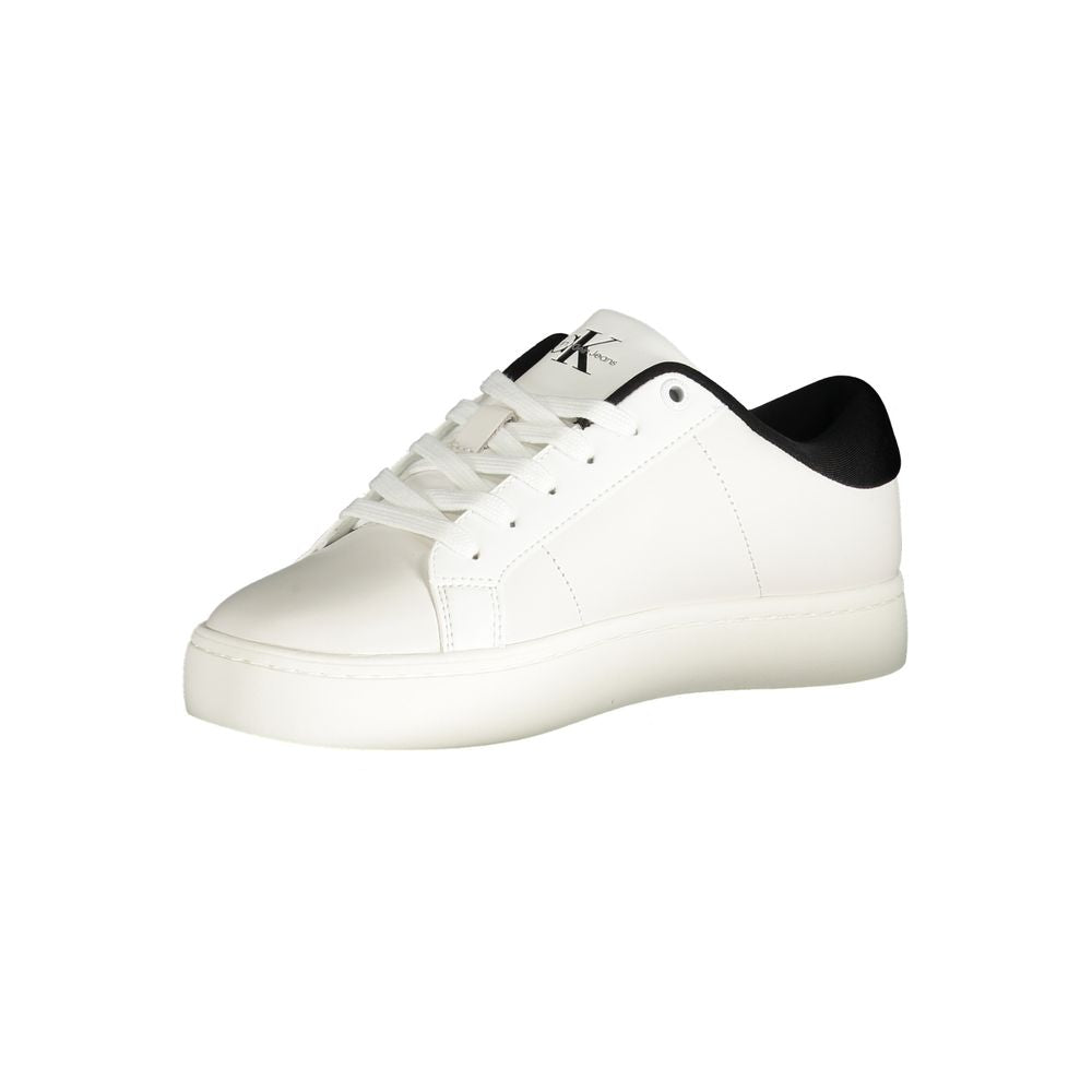 Calvin Klein White Polyester Sneaker $240.00 Calvin Klein Luzworld