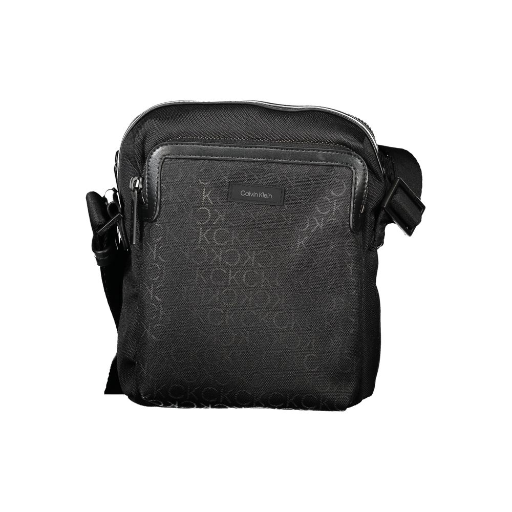Calvin Klein Black Polyester Men Shoulder Bag $200.00 Calvin Klein Luzworld