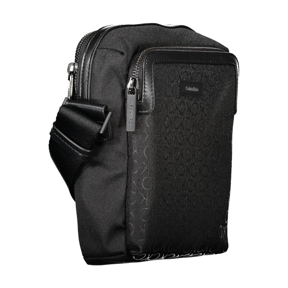 Calvin Klein Black Polyester Men Shoulder Bag $200.00 Calvin Klein Luzworld