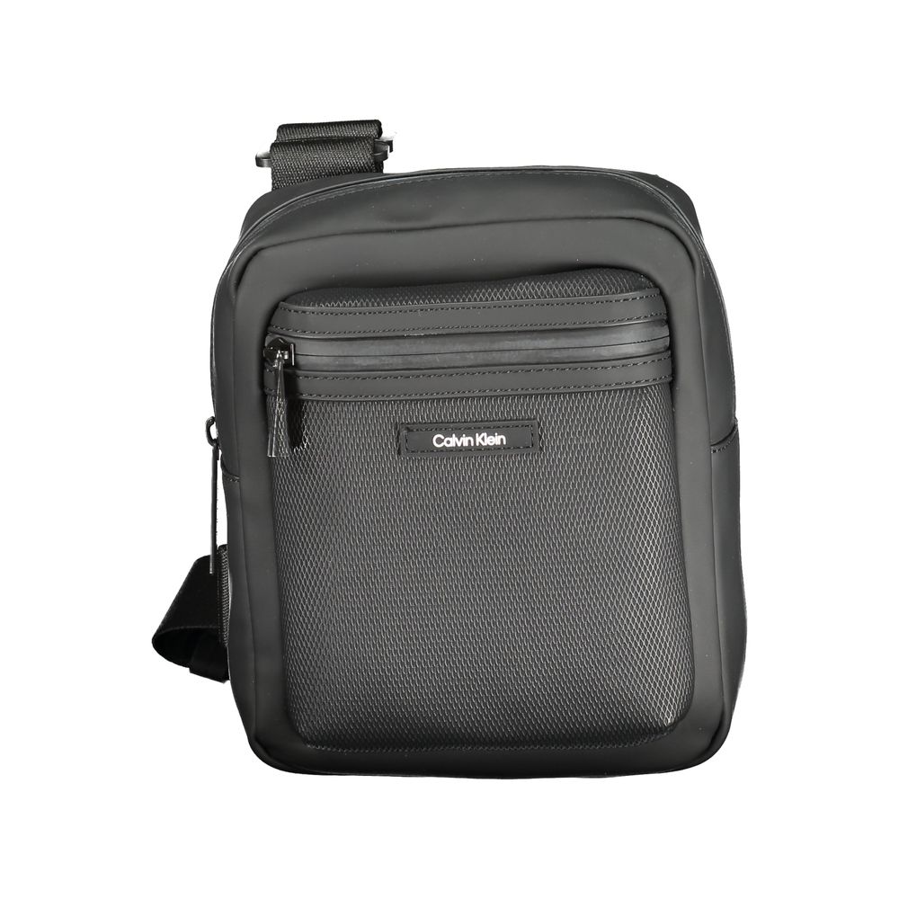 Calvin Klein Black Polyester Men Shoulder Bag $200.00 Calvin Klein Luzworld