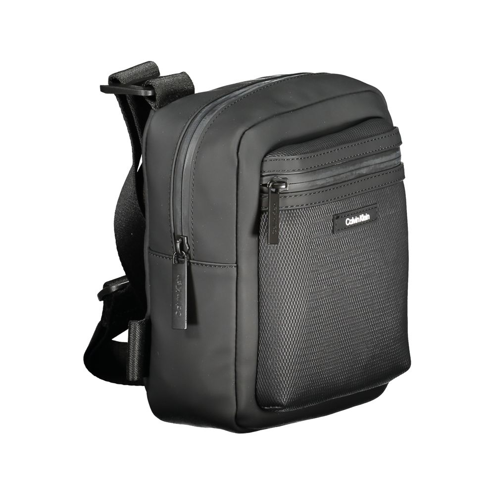 Calvin Klein Black Polyester Men Shoulder Bag $200.00 Calvin Klein Luzworld