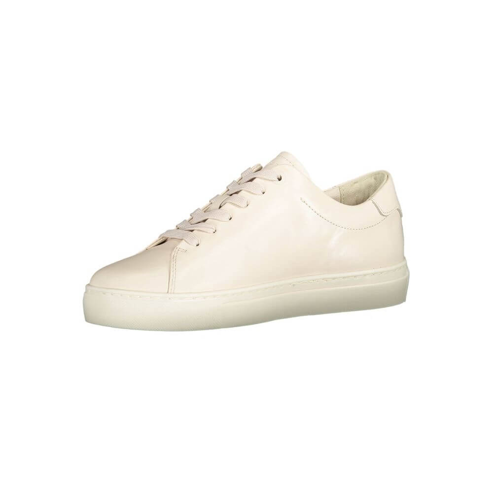 Tommy Hilfiger Beige Leather Women Sneaker $269.00 Tommy Hilfiger Luzworld