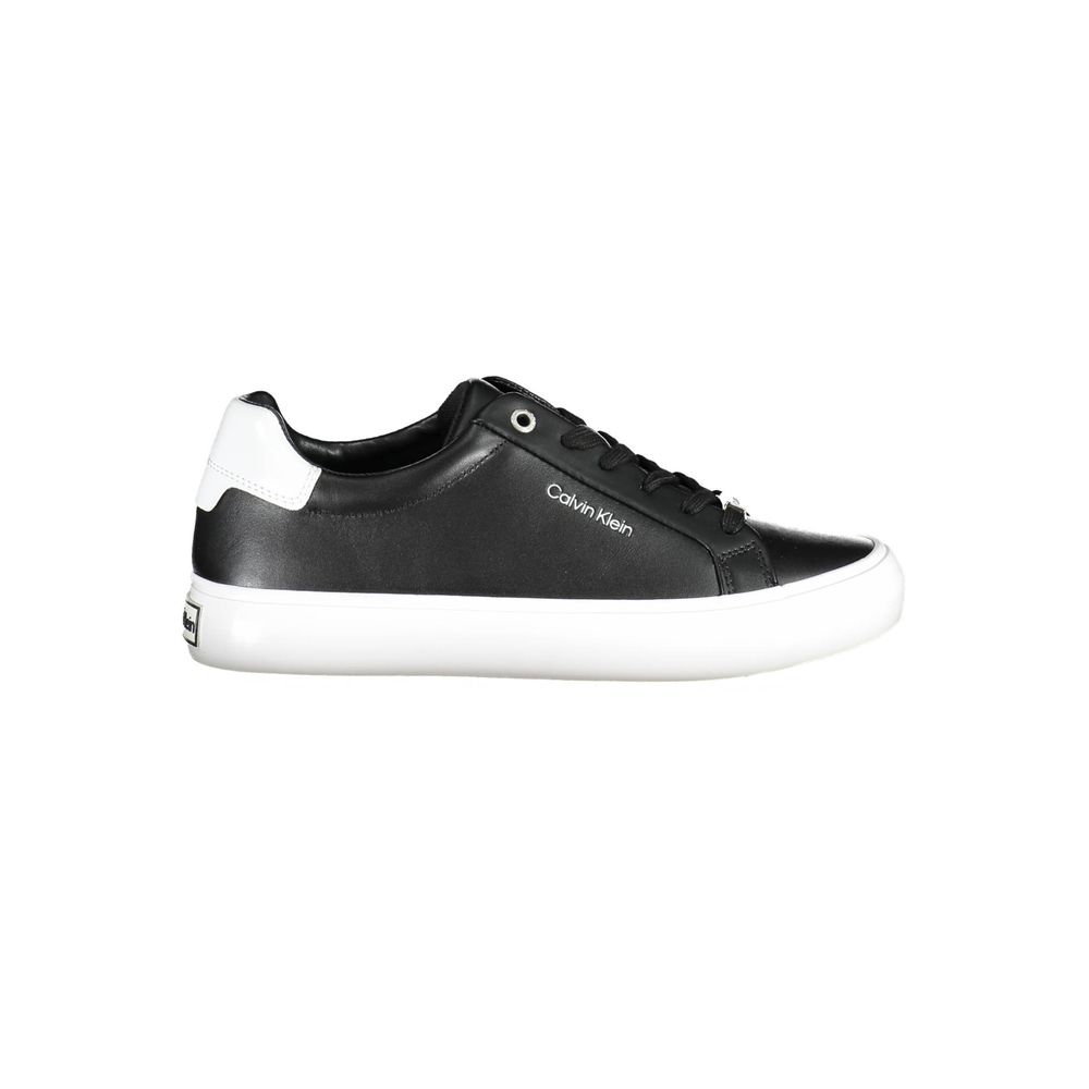 Calvin Klein Black Leather Women Sneaker $271.00 Calvin Klein Luzworld