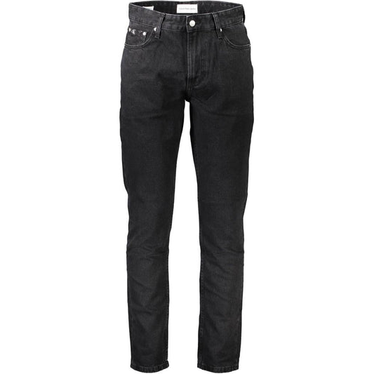 Calvin Klein Black Cotton Men Jeans $234.00 Calvin Klein Luzworld
