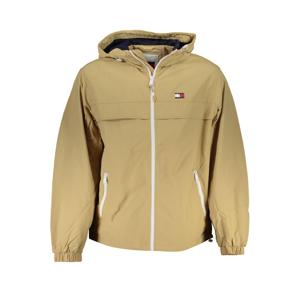 Tommy Hilfiger Beige Polyamide Men Jacket $281.00 Tommy Hilfiger Luzworld