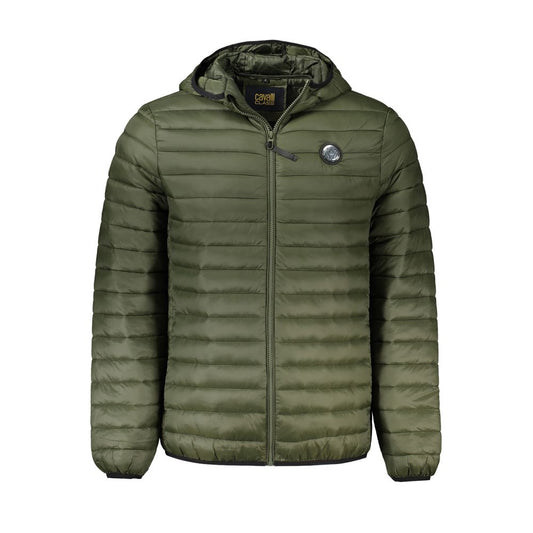 Cavalli Class Green Polyamide Men Jacket $488.00 Cavalli Class Luzworld