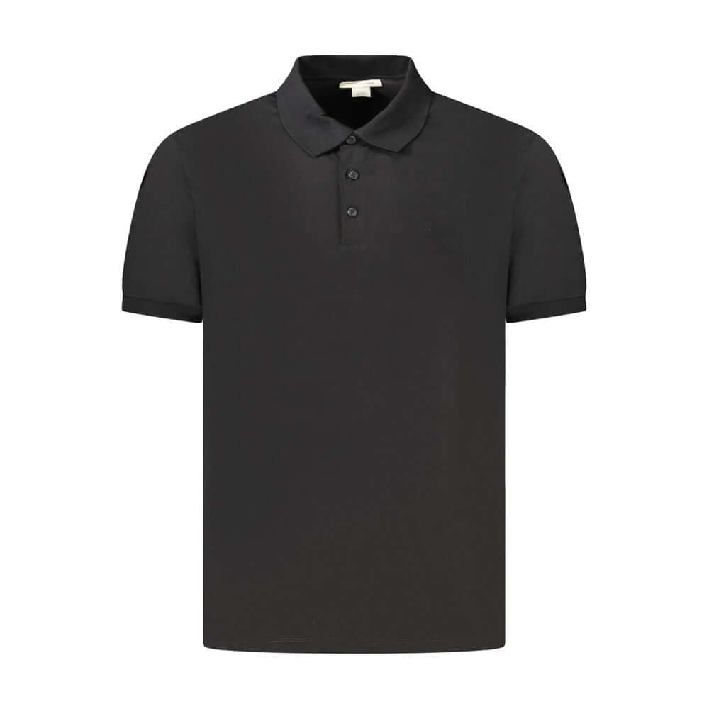 Calvin Klein Black Cotton Men Polo Shirt $189.00 Calvin Klein Luzworld
