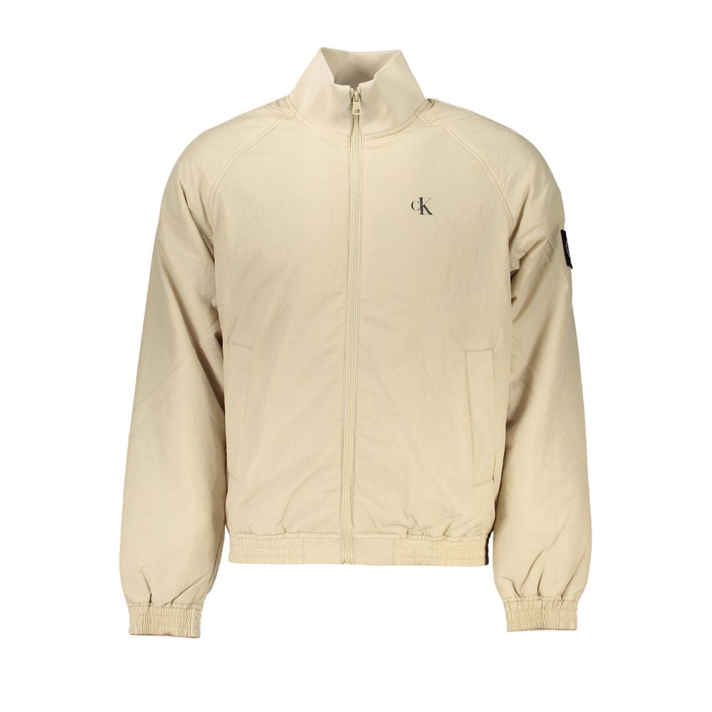 Calvin Klein Beige Polyamide Men Jacket $312.00 Calvin Klein Luzworld