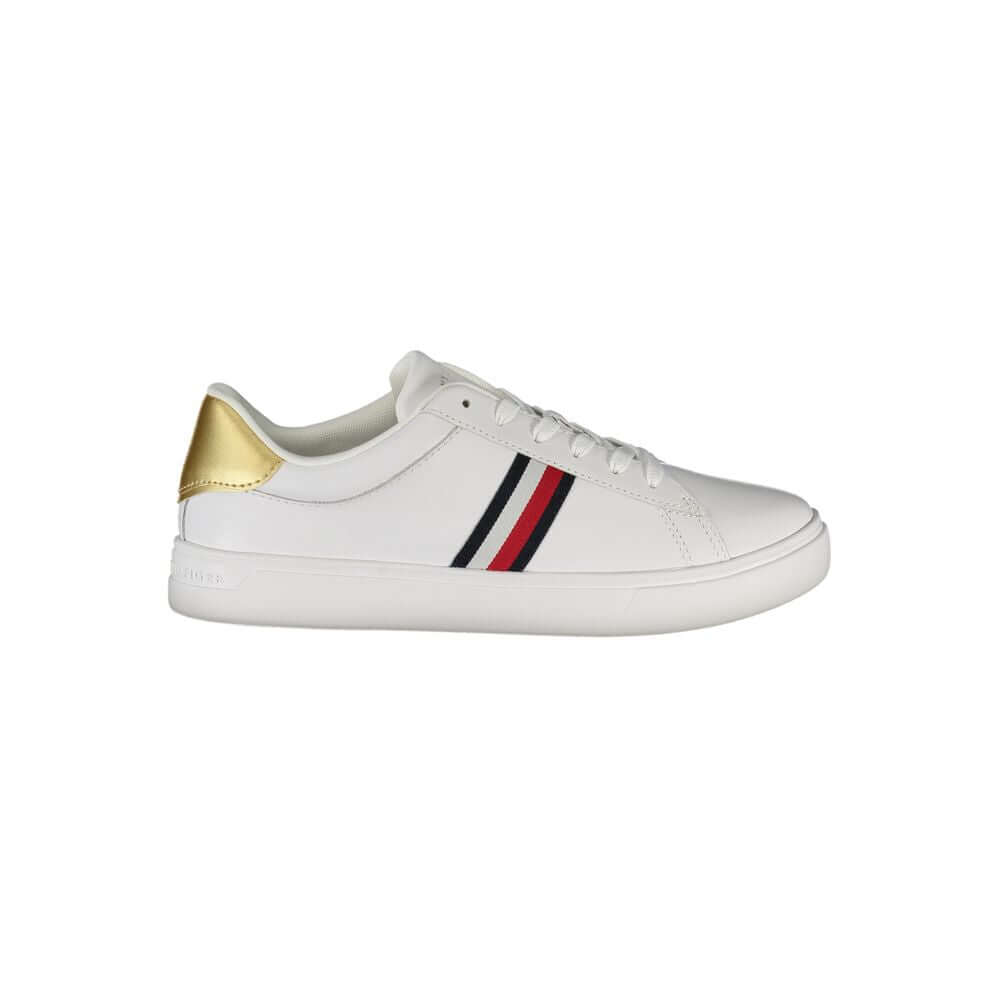 Tommy Hilfiger White Leather Women Sneaker $243.00 Tommy Hilfiger Luzworld