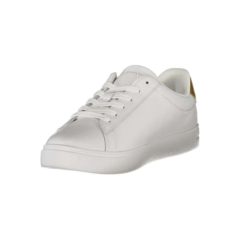 Tommy Hilfiger White Leather Women Sneaker $243.00 Tommy Hilfiger Luzworld