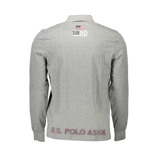 U.S. POLO ASSN. Gray Cotton Men Polo Shirt $210.00 U.S. POLO ASSN. Luzworld