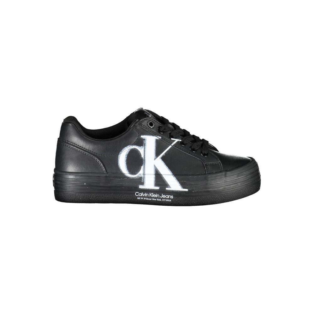 Calvin Klein Black Leather Women Sneaker $256.00 Calvin Klein Luzworld