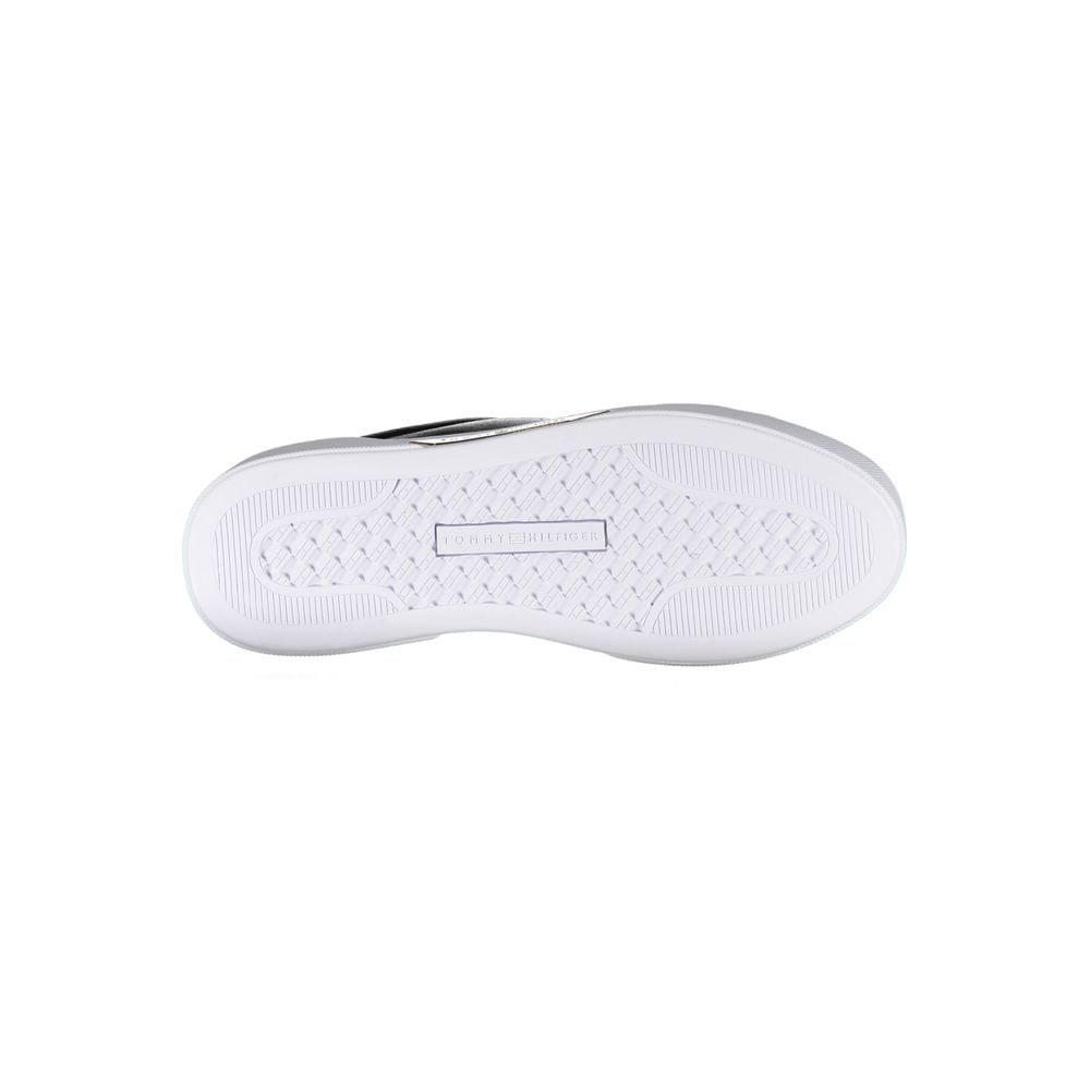 Tommy Hilfiger Black Leather Women Sneaker $271.00 Tommy Hilfiger Luzworld