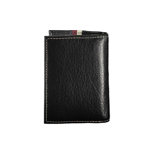 Tommy Hilfiger Black Leather Men Cardholder $174.00 Tommy Hilfiger Luzworld
