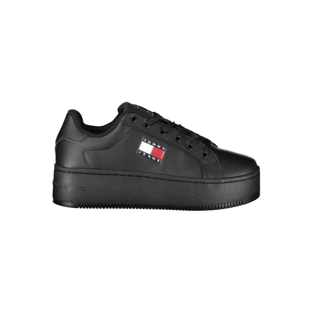 Tommy Hilfiger Black Polyethylene Women Sneaker $243.00 Tommy Hilfiger Luzworld
