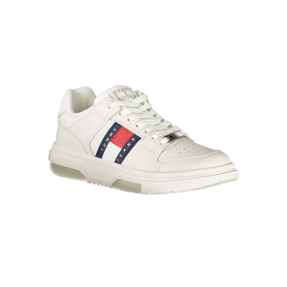 Tommy Hilfiger White Leather Women Sneaker $259.00 Tommy Hilfiger Luzworld