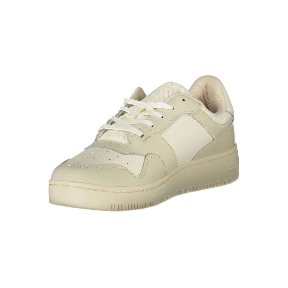 Tommy Hilfiger Beige Leather Men Sneaker $243.00 Tommy Hilfiger Luzworld