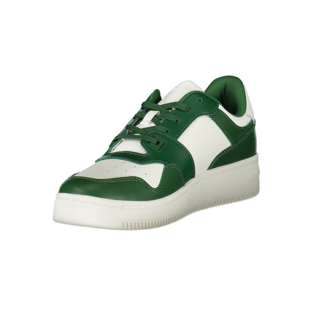Tommy Hilfiger Green Leather Men Sneaker $243.00 Tommy Hilfiger Luzworld