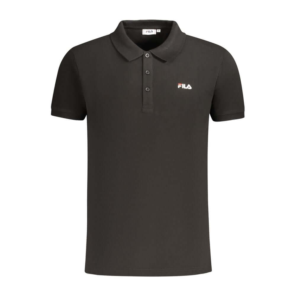 Fila Black Cotton Men Polo Shirt $162.00 Fila Luzworld