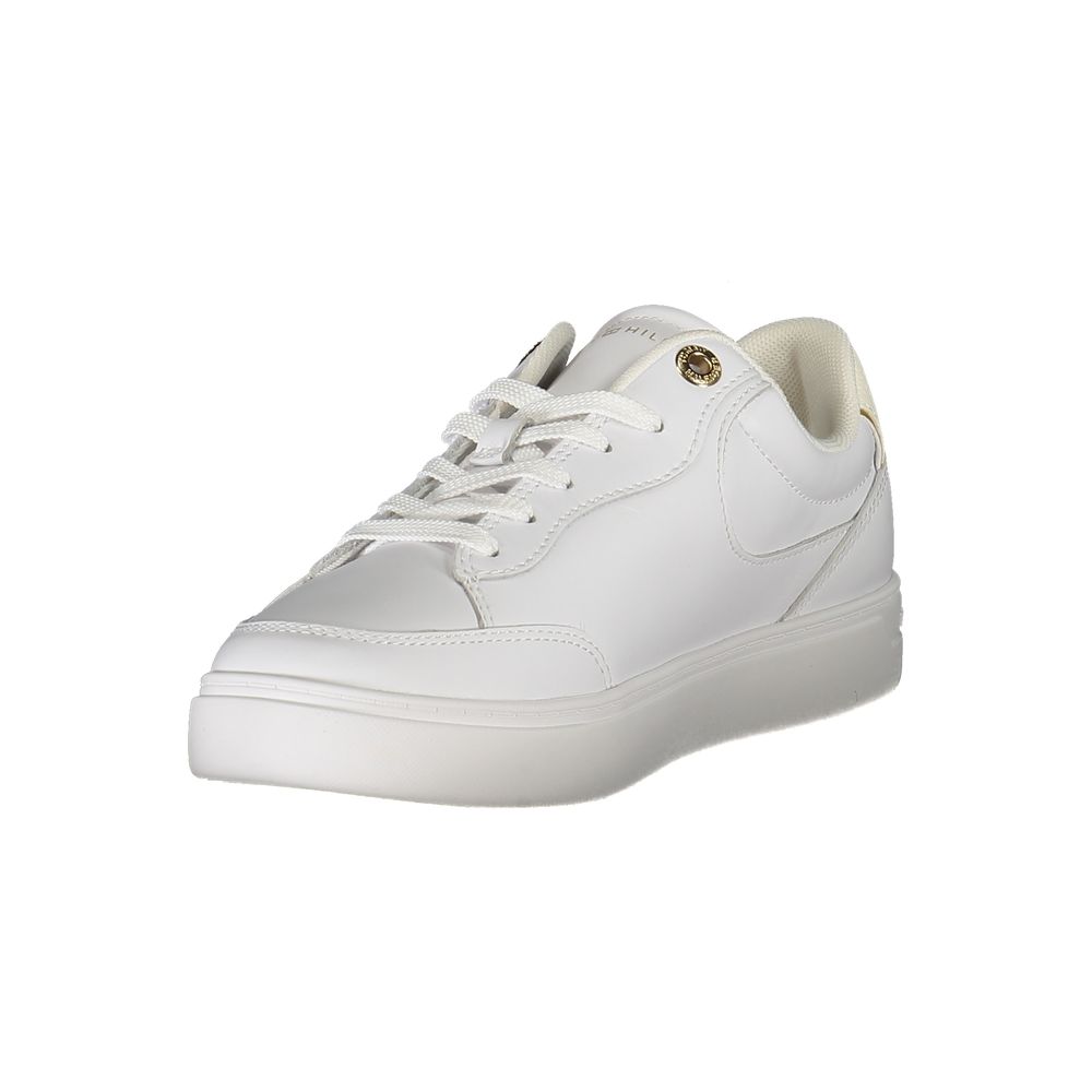 Tommy Hilfiger White Leather Women Sneaker $259.00 Tommy Hilfiger Luzworld