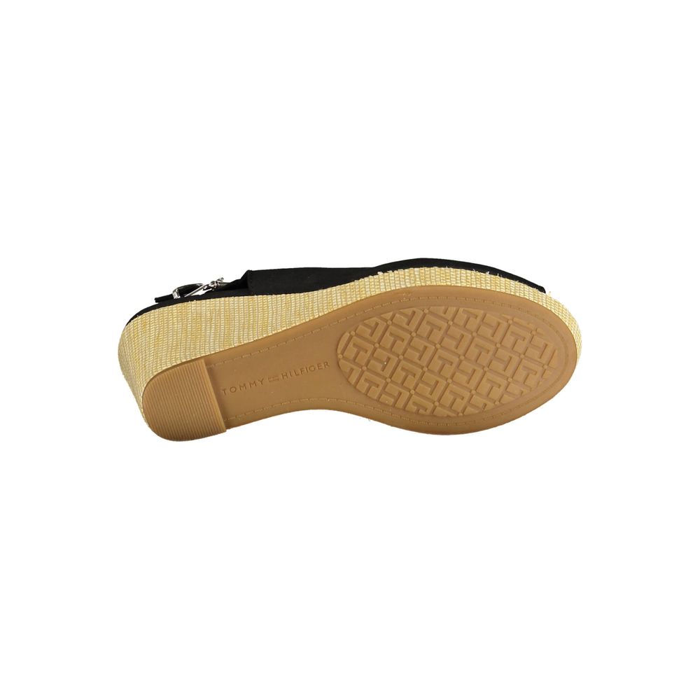 Tommy Hilfiger Black Cotton Women Sandal $222.00 Tommy Hilfiger Luzworld