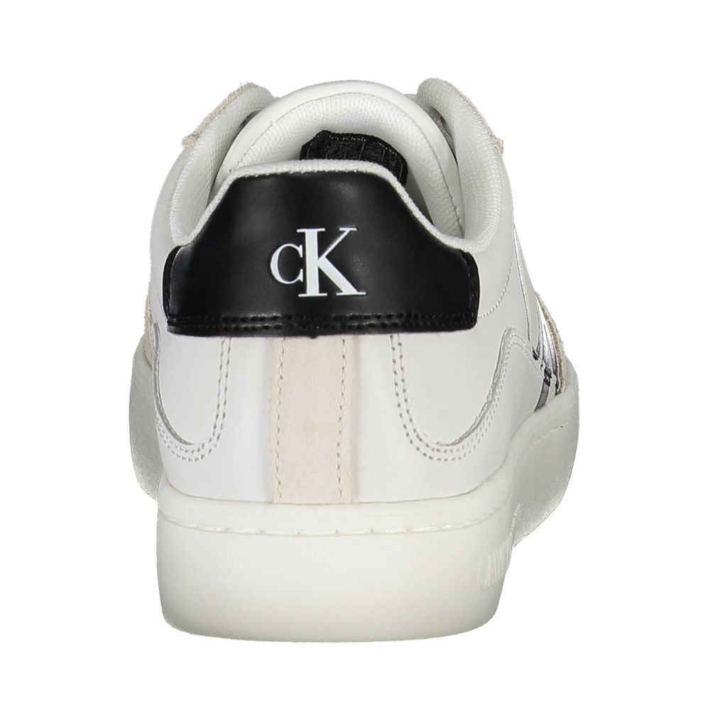 Calvin Klein White Polyester Sneaker $256.00 Calvin Klein Luzworld